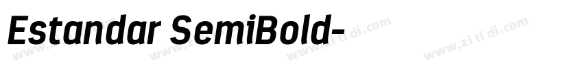 Estandar SemiBold字体转换